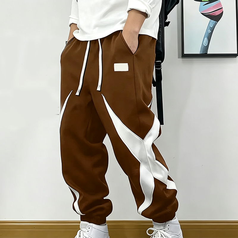 Men Color Block Jogger Sweatpants