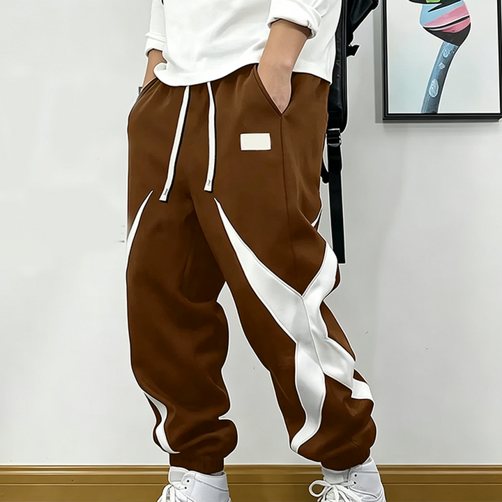 Men Color Block Jogger Sweatpants