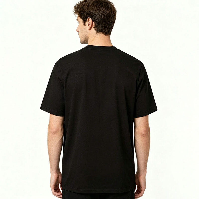 Fun slogan print short-sleeved T-shirt