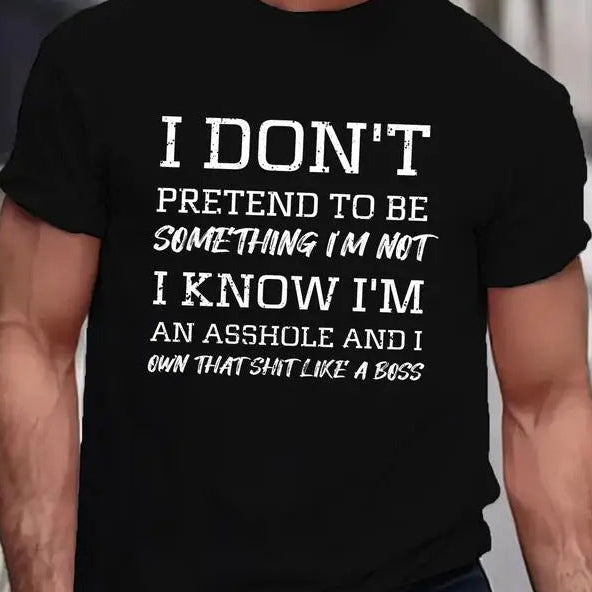 Humorous slogan men&