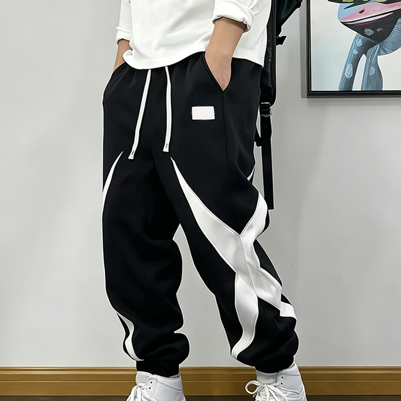 Men Color Block Jogger Sweatpants