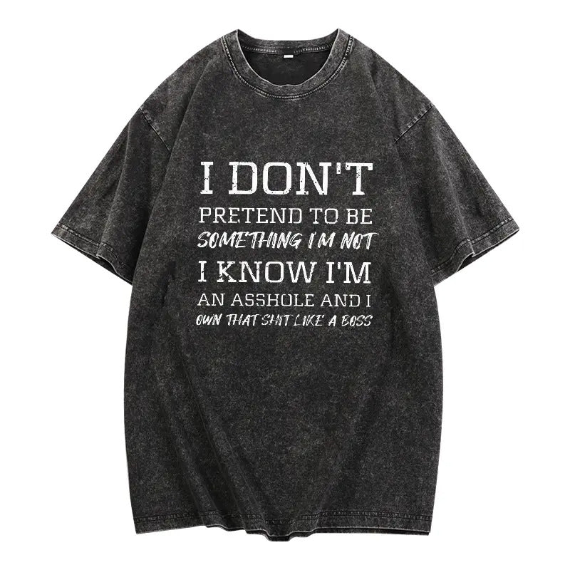 Humorous slogan men&