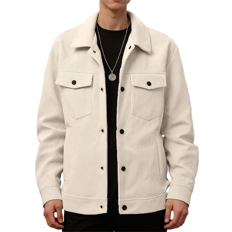 Corduroy Button Shirt Jacket