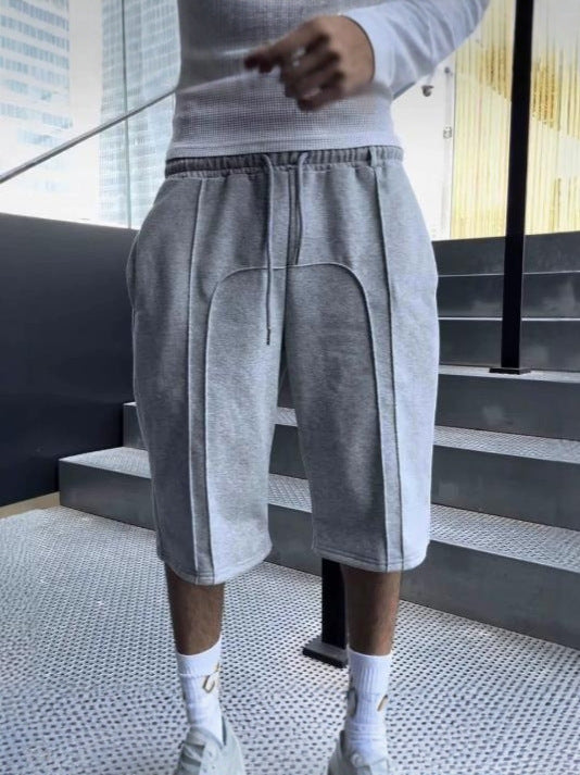 Elastic drawstring sweatpants