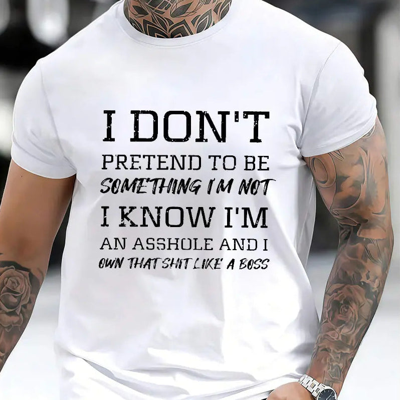Humorous slogan men&