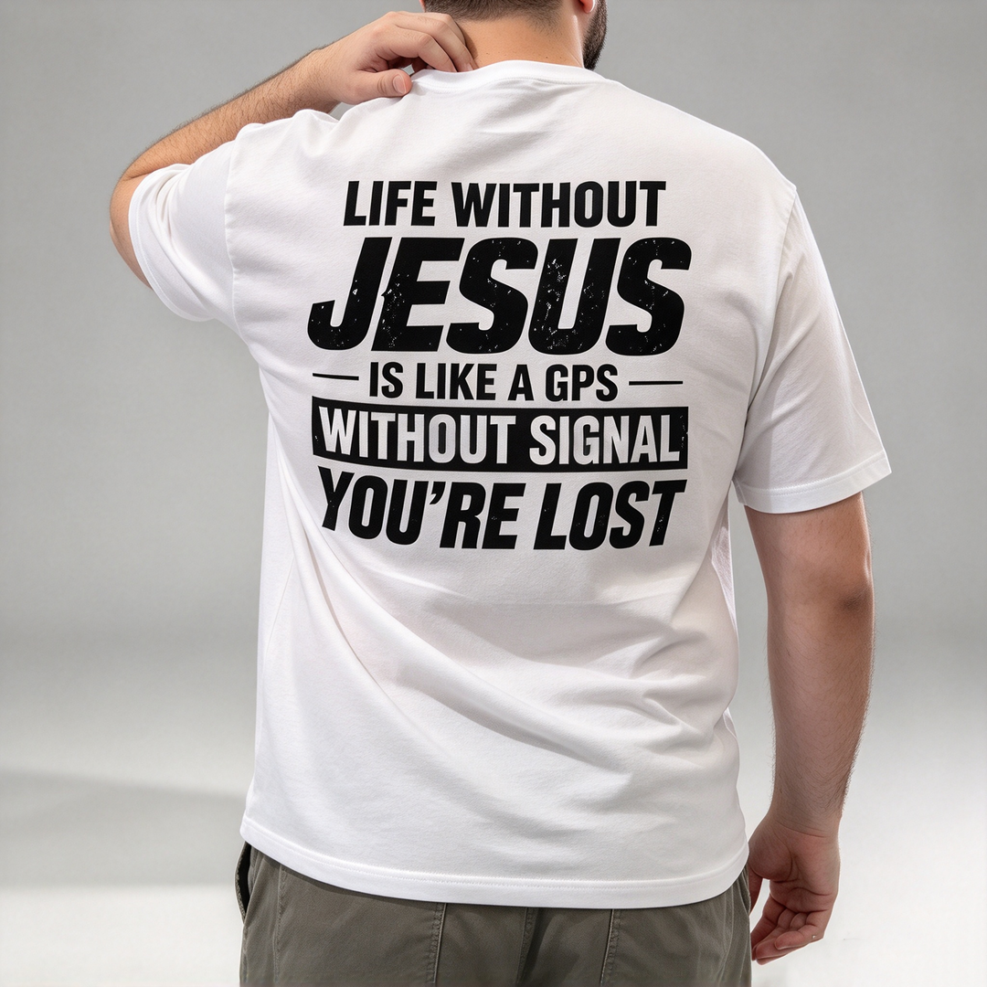 Religious Belief Back Printed Short Sleeve Tshirt