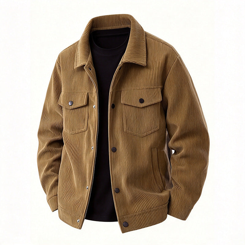 Corduroy Button Shirt Jacket