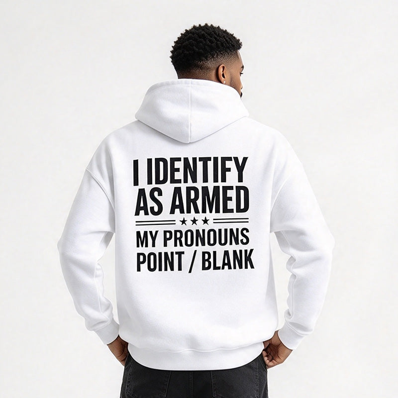 Men Funny Statement Graphic Hoodie