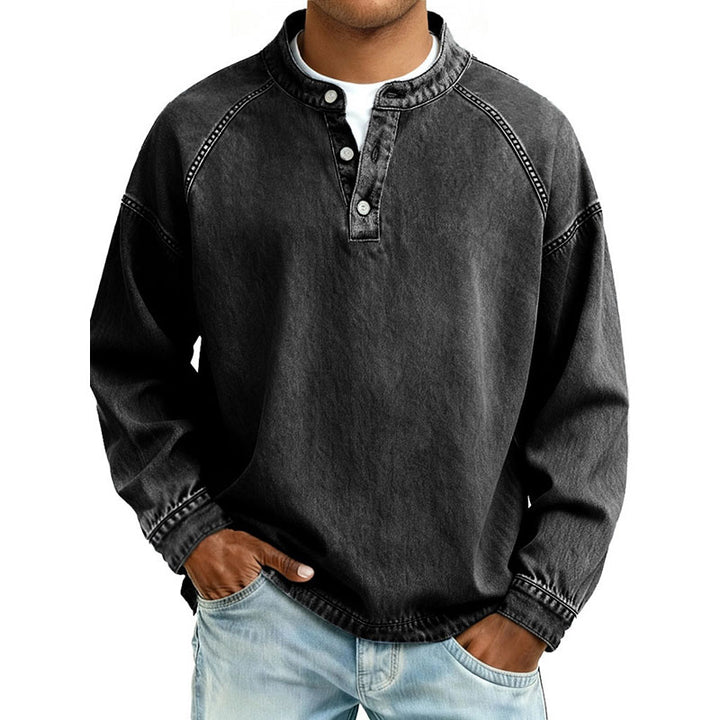 Vintage-style long-sleeve shirt