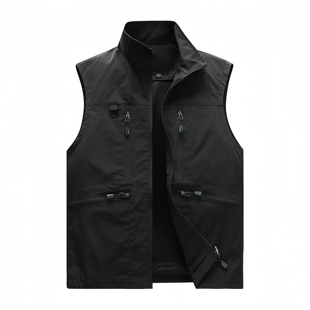 Lightweight Quick‑Dry Fishing Travel Vest Men Functional Cargo Waistcoat