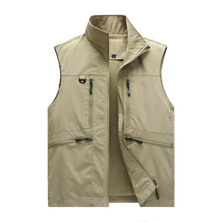 Lightweight Quick‑Dry Fishing Travel Vest Men Functional Cargo Waistcoat