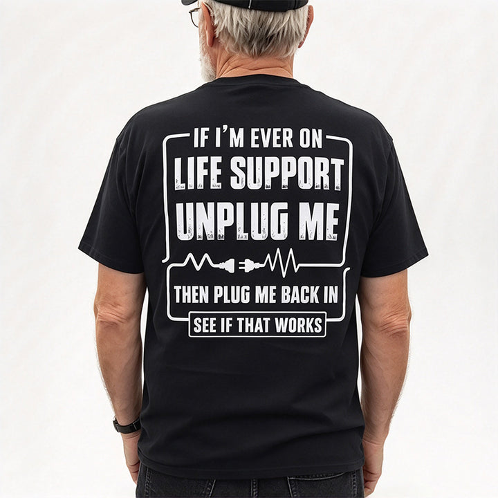 Novelty Back Print Mens Tee