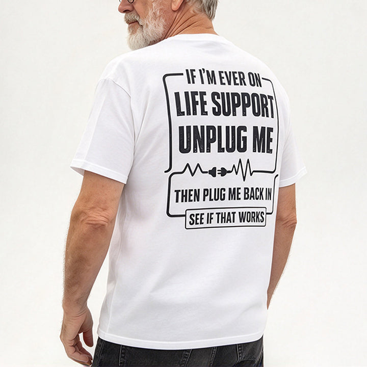 Novelty Back Print Mens Tee