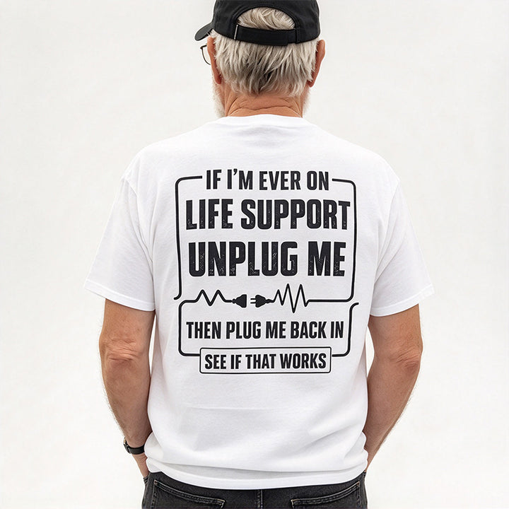 Novelty Back Print Mens Tee