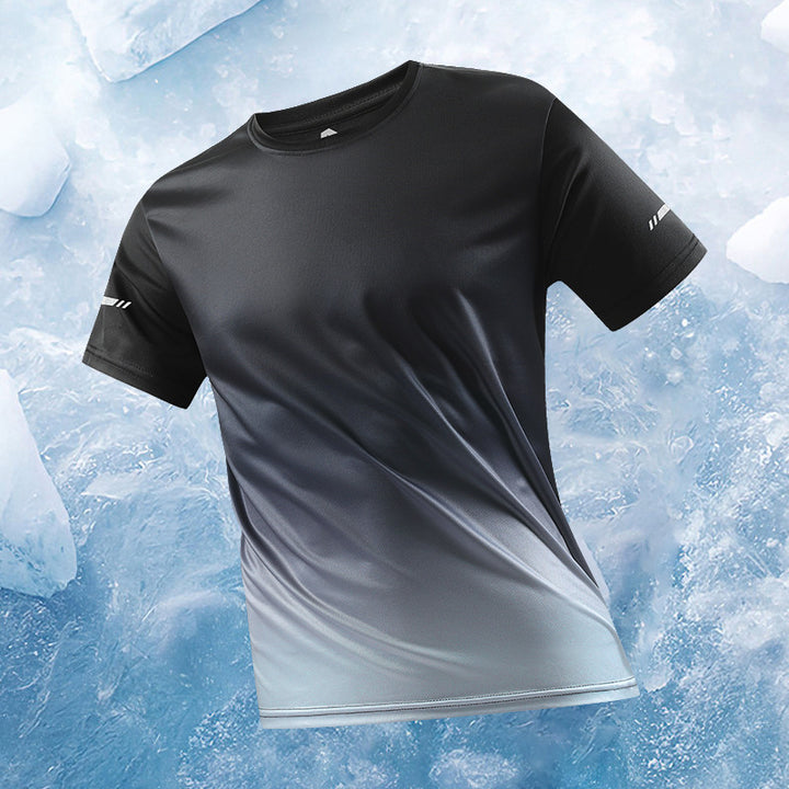 Ice silk short-sleeved T-shirt, men&