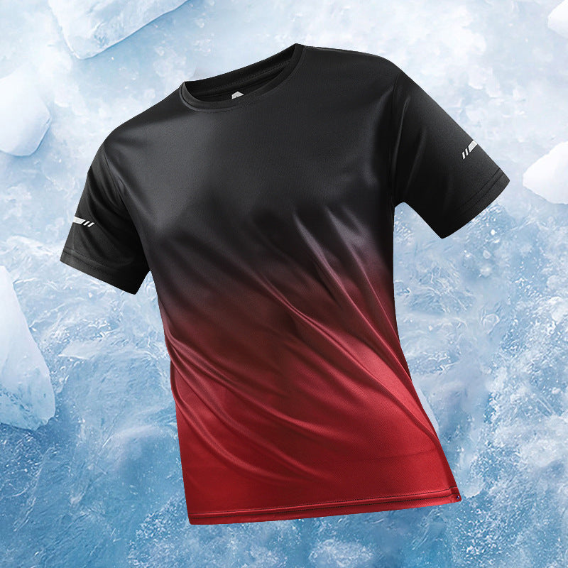 Ice silk short-sleeved T-shirt, men&