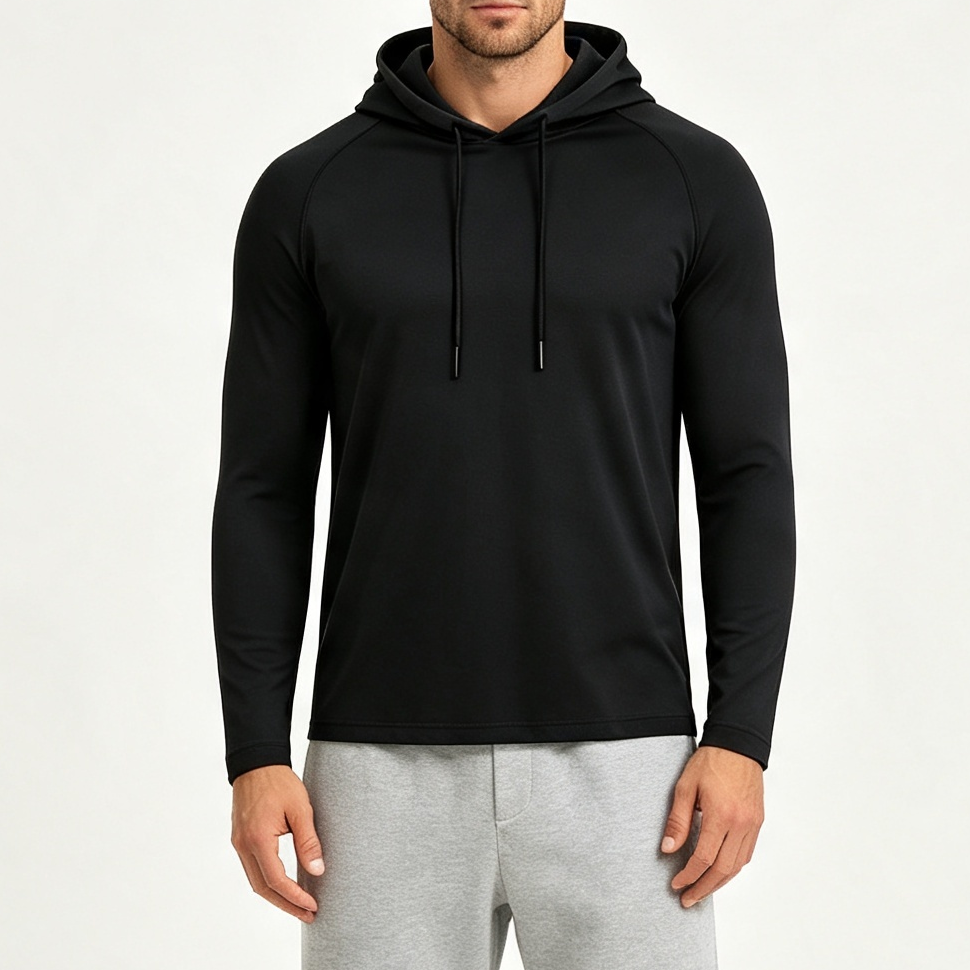 Men Breathable Sun Protection Hooded Tee