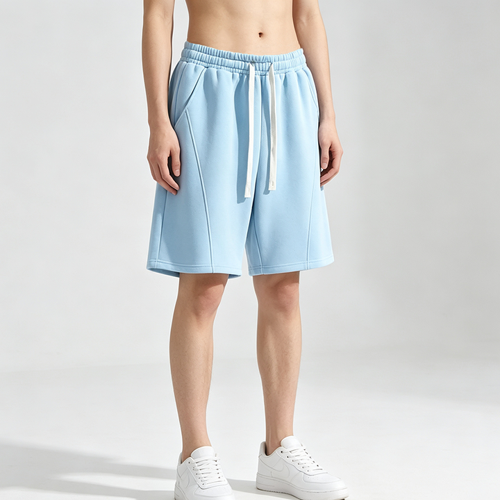 Solid Color Drawstring Loose Fashion Sports Shorts