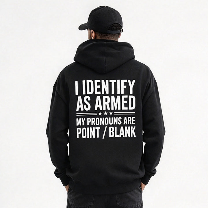 Men Funny Statement Graphic Hoodie
