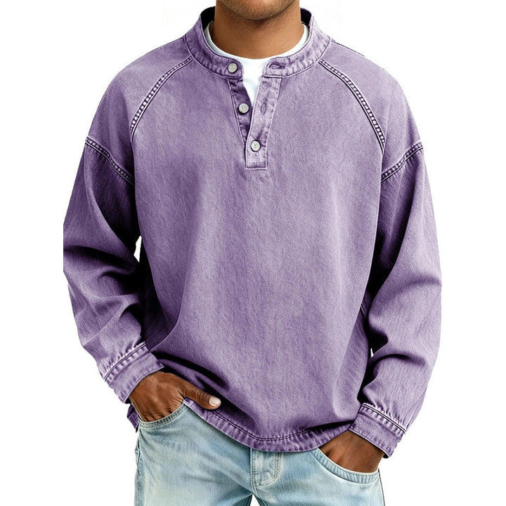 Vintage-style long-sleeve shirt