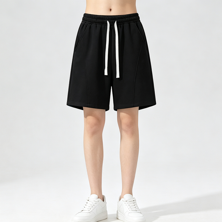 Solid Color Drawstring Loose Fashion Sports Shorts