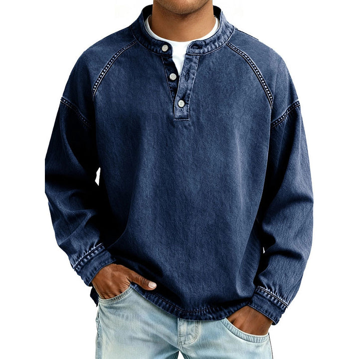 Vintage-style long-sleeve shirt