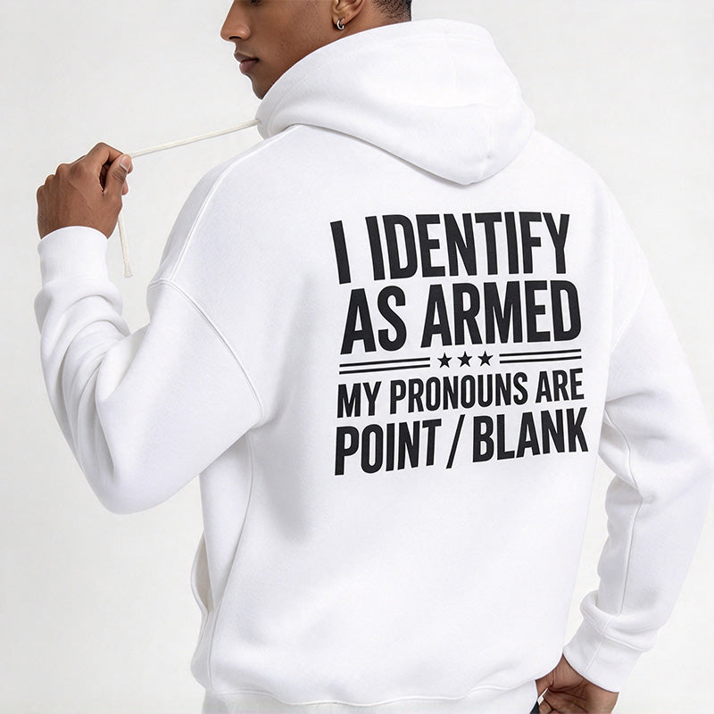 Men Funny Statement Graphic Hoodie