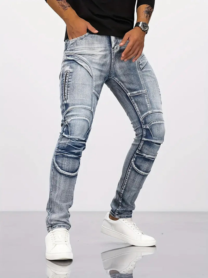 Stretch cycling shorts, rip-resistant motorcycle jeans