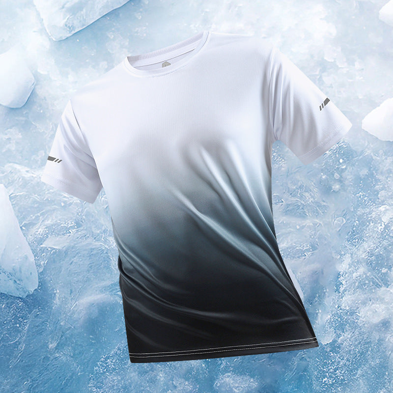 Ice silk short-sleeved T-shirt, men&