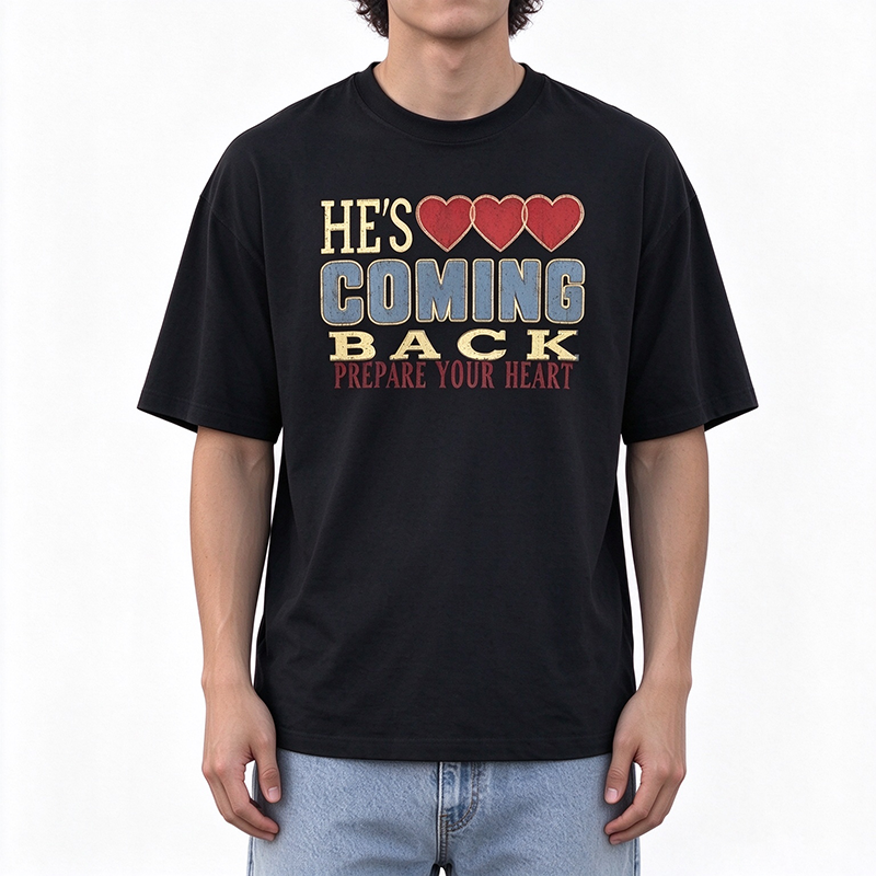 Heart Text Graphic Casual Tee