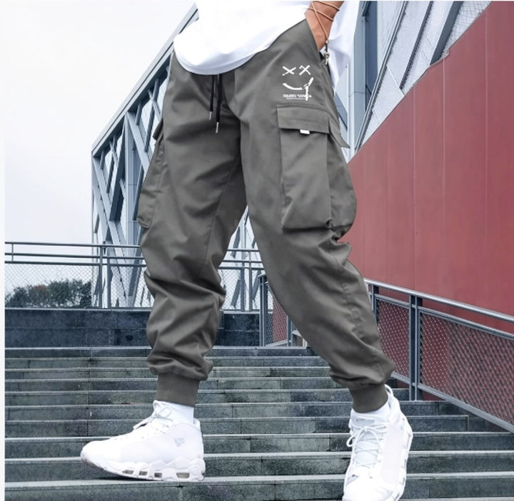 Summer washed and stylish straight-leg loose-fitting trousers