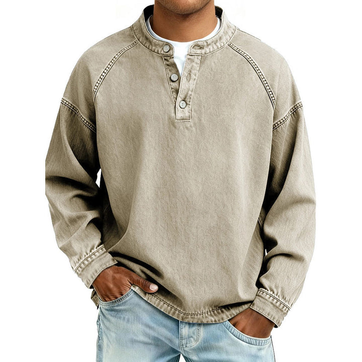 Vintage-style long-sleeve shirt