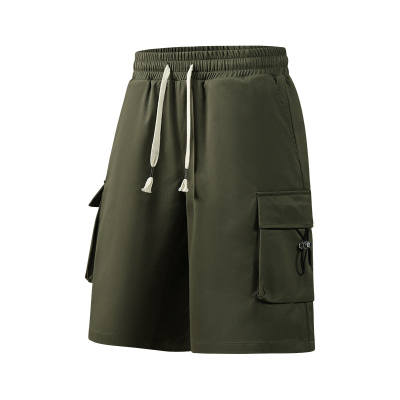 Casual trousers, summer straight leg, versatile five-point pants
