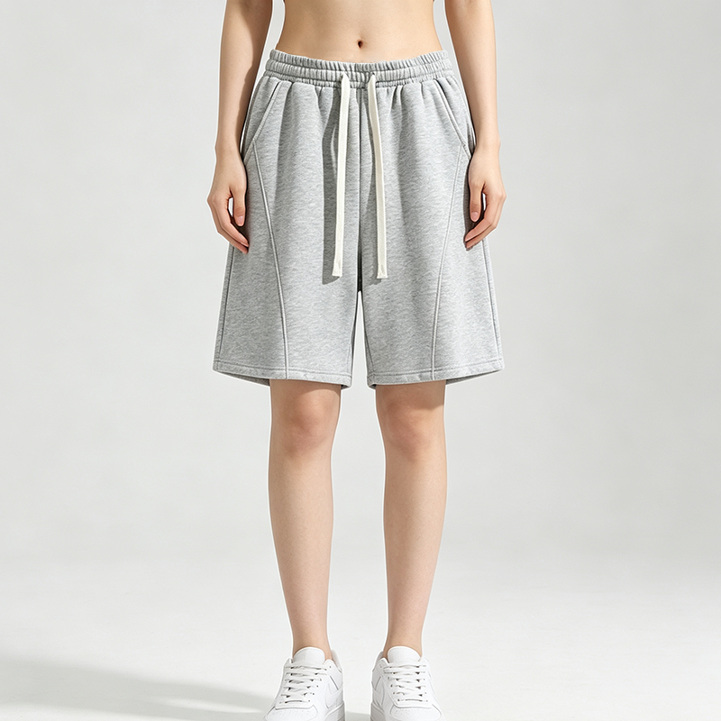 Solid Color Drawstring Loose Fashion Sports Shorts