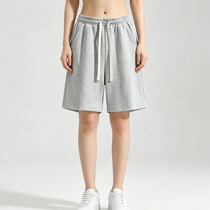 Solid Color Drawstring Loose Fashion Sports Shorts