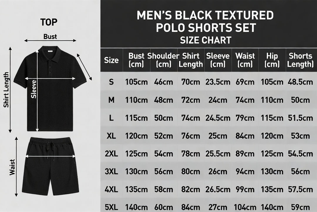 Men’s Jacquard Polo Set Lightweight Plaid Short Sleeve Casual 2 Piece Outfit