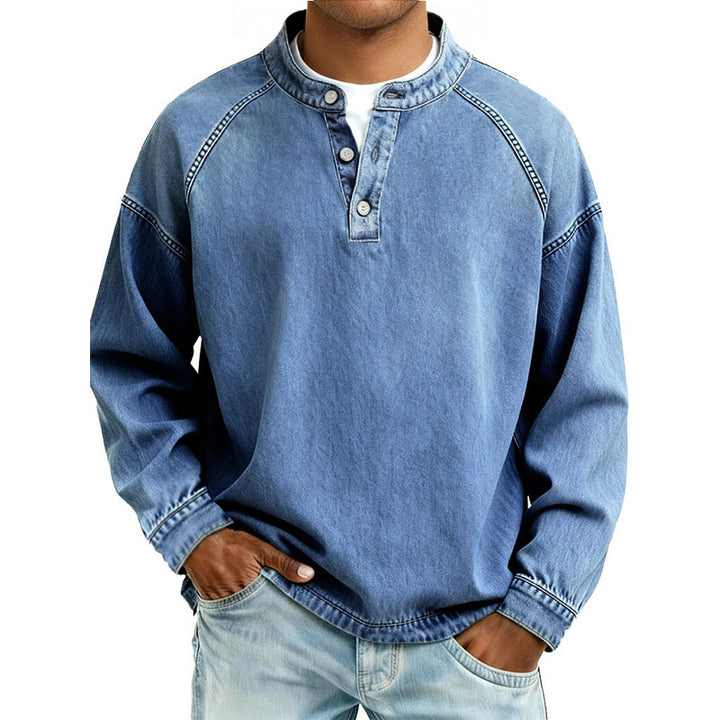 Vintage-style long-sleeve shirt