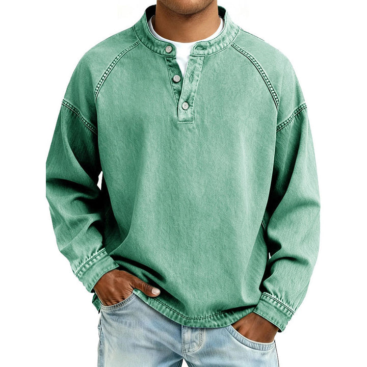 Vintage-style long-sleeve shirt
