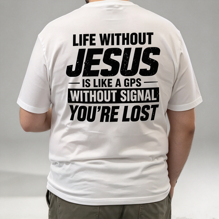 Religious Belief Back Printed Short Sleeve Tshirt