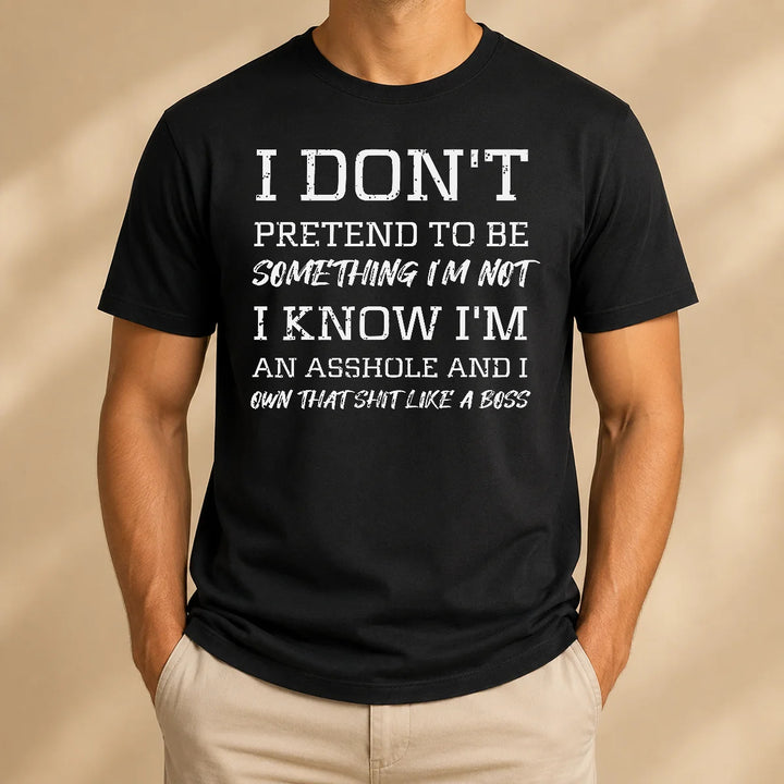 Humorous slogan men&