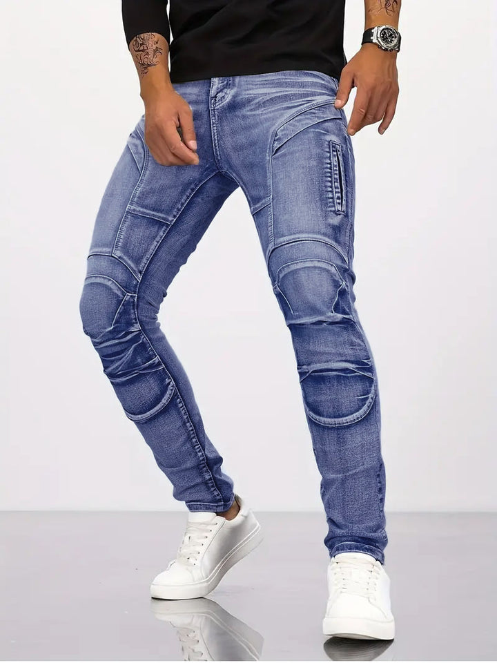 Stretch cycling shorts, rip-resistant motorcycle jeans
