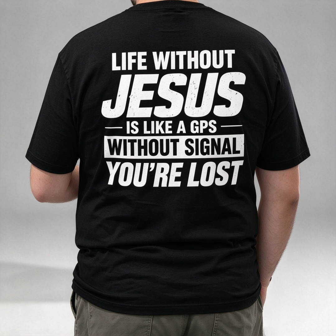 Religious Belief Back Printed Short Sleeve Tshirt