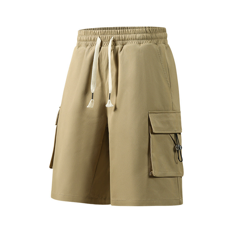 Casual trousers, summer straight leg, versatile five-point pants