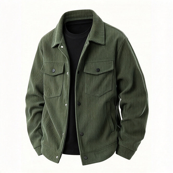 Corduroy Button Shirt Jacket