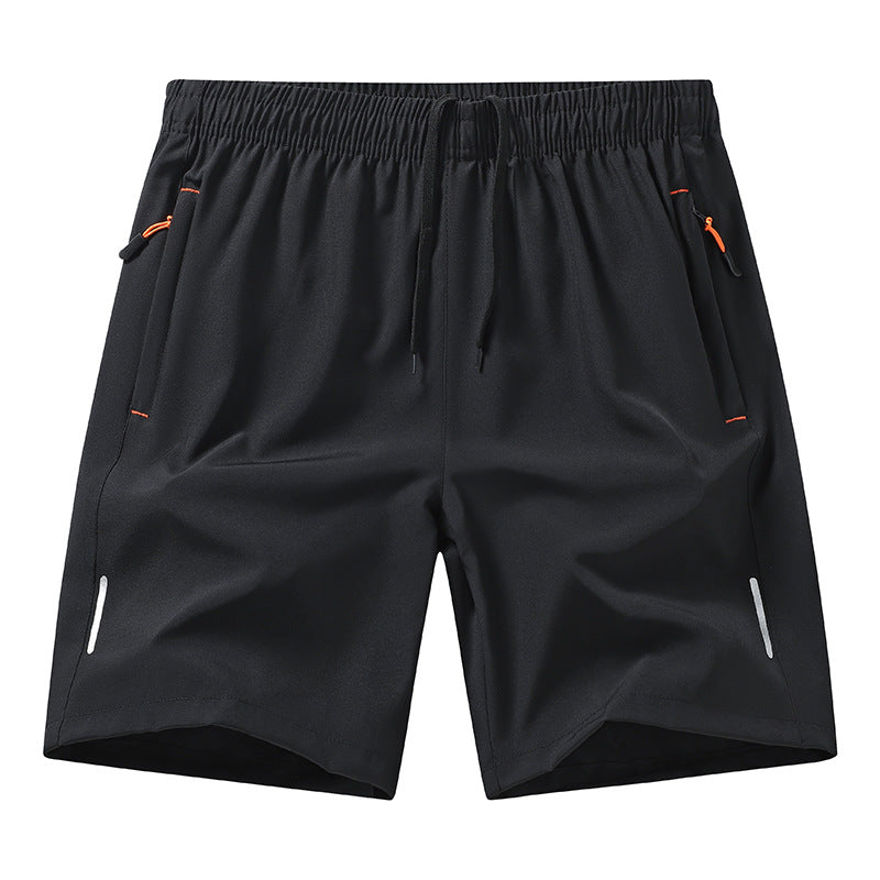 Men’s Ice Silk Running Shorts Lightweight Breathable Loose Fit Casual Beach Shorts