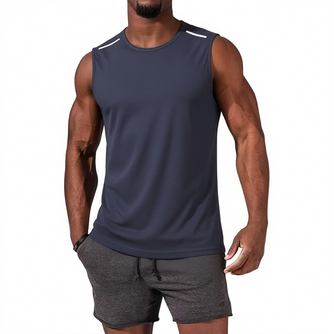 Men Casual Sleeveless Workout Tank Top, Soft Quick Dry Moisture Wicking Athletic Gym Muscle Vest