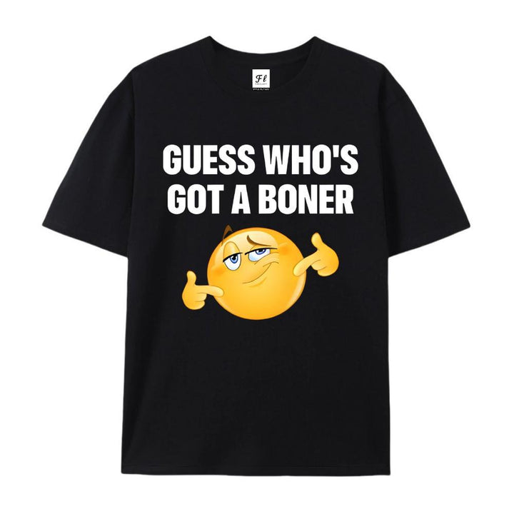 Funny Meme Emoji T-Shirt Men Casual Cotton Graphic Tee Streetwear
