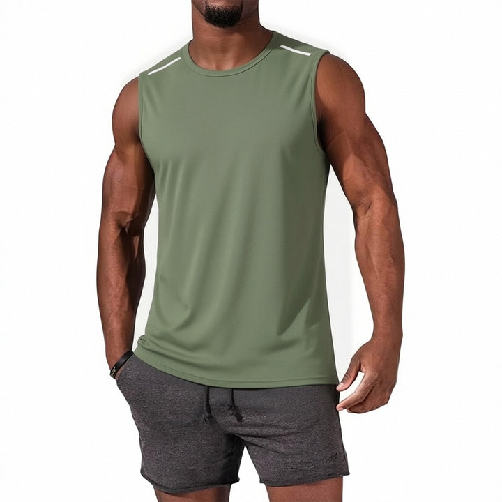 Men Casual Sleeveless Workout Tank Top, Soft Quick Dry Moisture Wicking Athletic Gym Muscle Vest