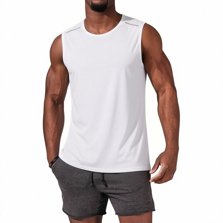 Men Casual Sleeveless Workout Tank Top, Soft Quick Dry Moisture Wicking Athletic Gym Muscle Vest