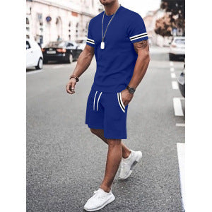 Men’s 2 Piece Outfit T-Shirt &amp; Shorts Set Casual Summer Loose Fit
